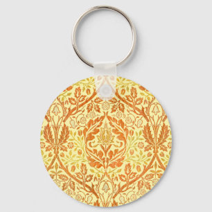 William Morris Gyllene Gren Art Nouveau Nyckelring