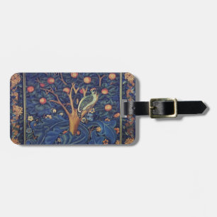William Morris Hackspettväv Arts & Crafts Bagagebricka
