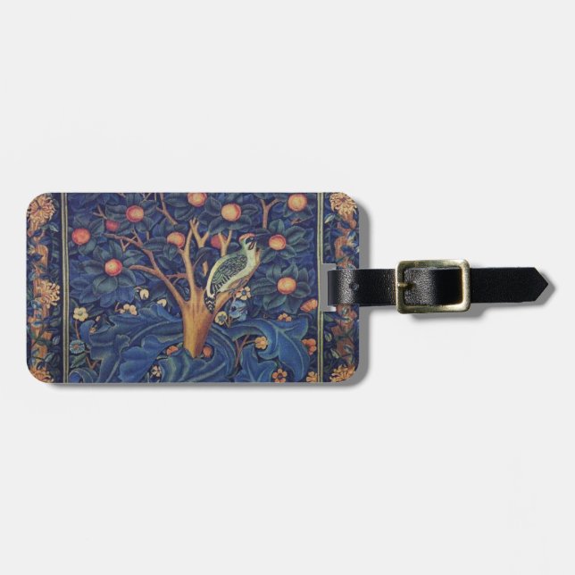 William Morris Hackspettväv Arts & Crafts  Bagagebricka (Horisontell Framsida)