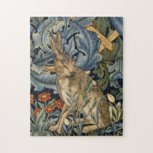William Morris Hare i Blommigten Art nouveau Pussel