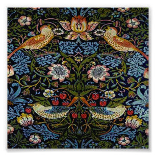 William Morris härligt mönster, art nouveau, vin Fototryck