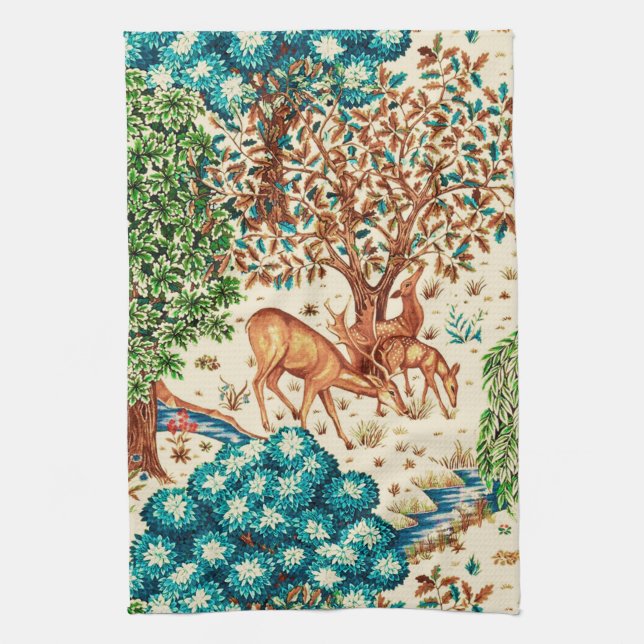 William Morris Hjort av Brook Tapestry Beige  Kökshandduk (Vertikal)