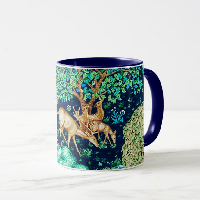 William Morris Hjort av Brook Tapestry Indigo Mugg (Framsida höger)