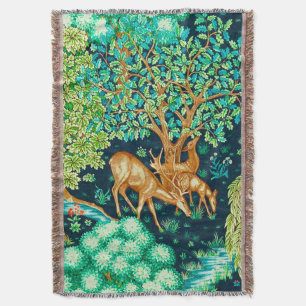 William Morris Hjort av Brook Tapestry Print Filt