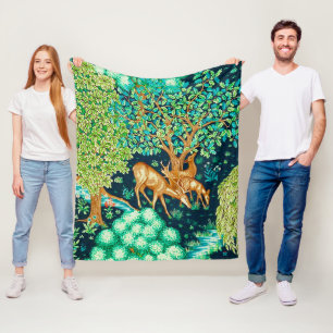 William Morris Hjort av Brook Tapestry Print Fleecefilt