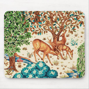 William Morris Hjort av en brook Tapestry Beige Musmatta