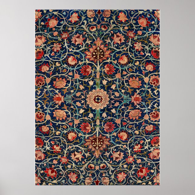 William Morris Holland Park Carpet Mönster Design Poster (Framsidan)