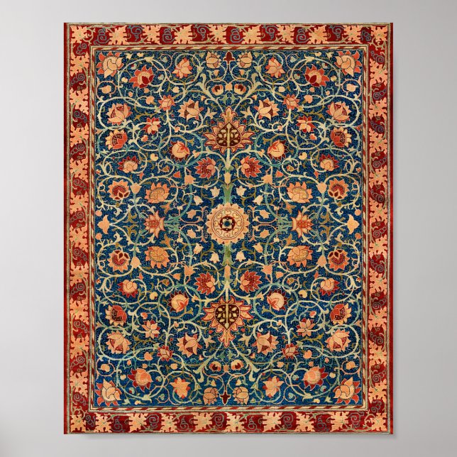 William Morris Holland Park Carpet Mönster Poster (Framsidan)