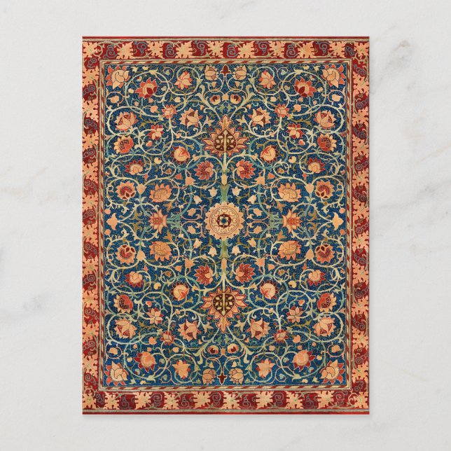 William Morris Holland Park Carpet Mönster Vykort (Framsida)