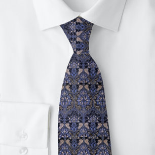 William * Morris honey Comb Blommigt Blue Slips