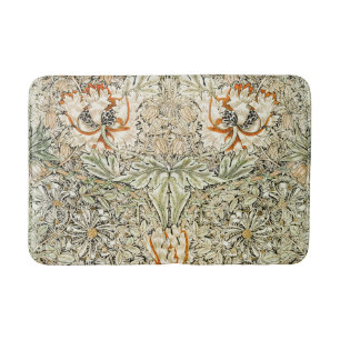 William Morris Honeysuckle Blommig Tapet Badrumsmatta