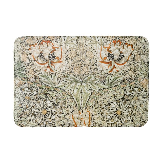 William Morris Honeysuckle Blommig Tapet Badrumsmatta (Framsidan)