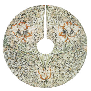William Morris Honeysuckle Blommig Tapet Julgransmatta Borstad Polyester