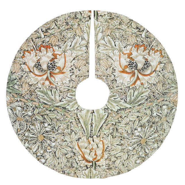 William Morris Honeysuckle Blommig Tapet Julgransmatta Borstad Polyester (Framsidan)