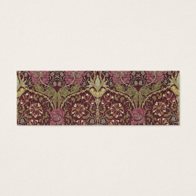 William Morris, Honeysuckle, blommigt, mönster, ko Litet Visitkort (Framsidan)