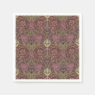 William Morris, Honeysuckle, blommigt, mönster, ko Pappersservett