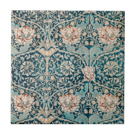 WILLIAM MORRIS "HONEYSUCKLE" CERAMIC TILE KAKELPLATTA