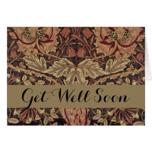 William Morris Honeysuckle Classic English Art Hälsningskort