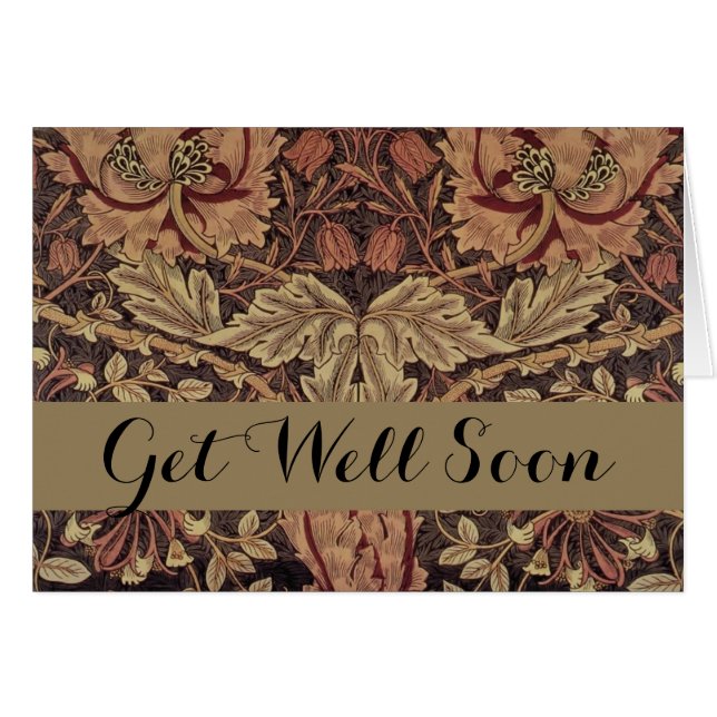 William Morris Honeysuckle Classic English Art Hälsningskort (Framsidan Horizontal)