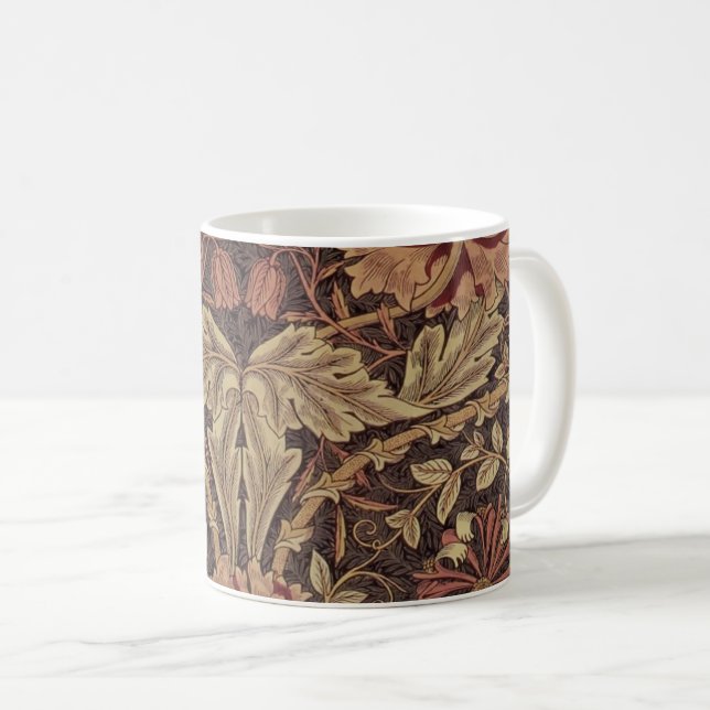 William Morris Honeysuckle Classic English Art Kaffemugg (Framsida höger)