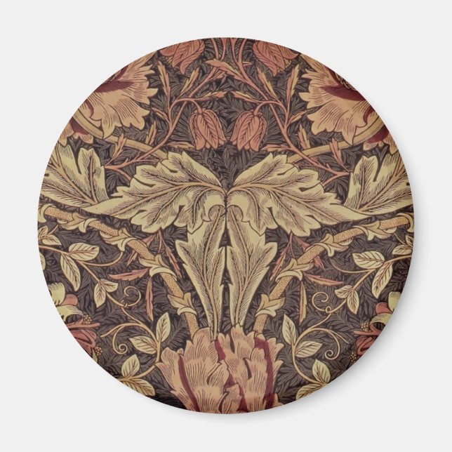 William Morris Honeysuckle Classic English Art Magnet (Framsidan)