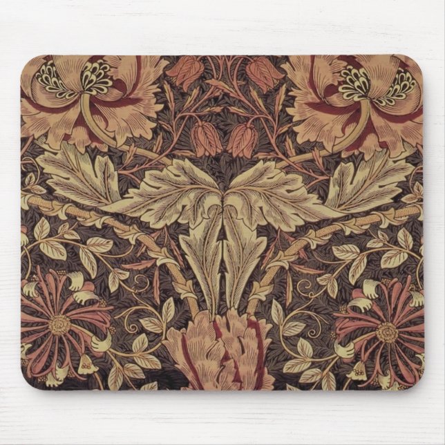 William Morris Honeysuckle Classic English Art Musmatta (Framsidan)