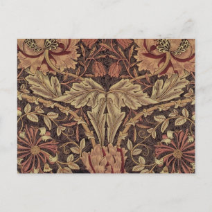 William Morris Honeysuckle Classic English Art Vykort
