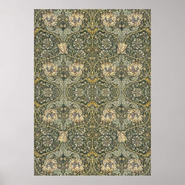 William Morris Honeysuckle Design Poster (Framsidan)