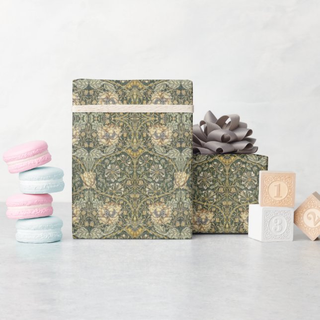 William Morris Honeysuckle Design Presentpapper (Baby Shower)