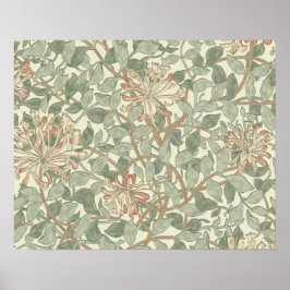 William Morris Honeysuckle Flower Tapet Poster