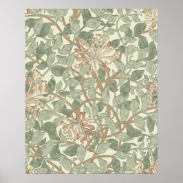 William Morris Honeysuckle Flower Tapet Poster