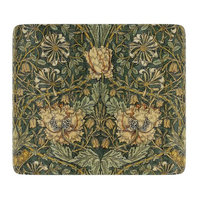 William Morris Honeysuckle Grönt Blommigt (Framsidan)