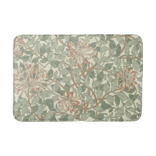 William Morris Honeysuckle Grönt Blommigt Badrumsmatta