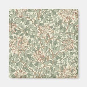 William Morris Honeysuckle Grönt Blommigt Magnet