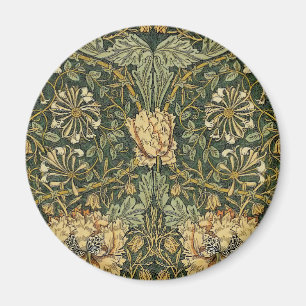 William Morris Honeysuckle Grönt Blommigt Magnet