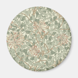 William Morris Honeysuckle Grönt Blommigt Magnet