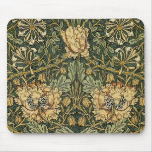William Morris Honeysuckle Grönt Blommigt Musmatta