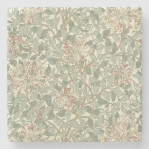 William Morris Honeysuckle Grönt Blommigt Stenunderlägg