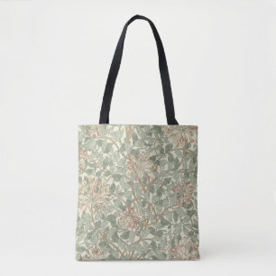 William Morris Honeysuckle Grönt Blommigt Tygkasse