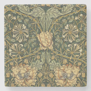 William Morris Honeysuckle Grönt Gult Stenunderlägg