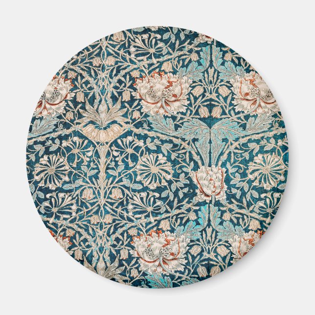 William Morris Honeysuckle mönster 1876 Magnet (Framsidan)