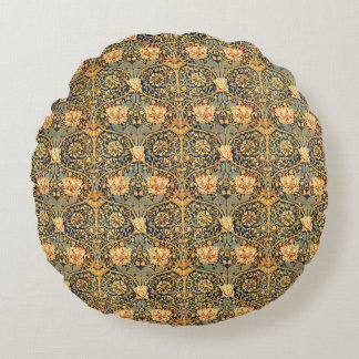 William Morris Honeysuckle Mönster Rund Kudde