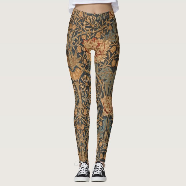 William Morris Honeysuckle Rik Papperstapet Leggings (Framsida)
