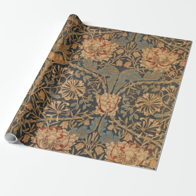 William Morris Honeysuckle Rik Papperstapet Presentpapper (Utrullad)