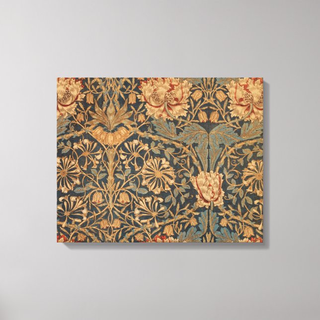 William Morris Honeysuckle Rik Tapet Canvastryck (Framsida)