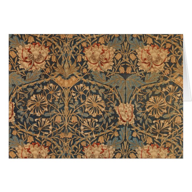 William Morris Honeysuckle Rik Tapet Hälsningskort (Framsidan Horizontal)