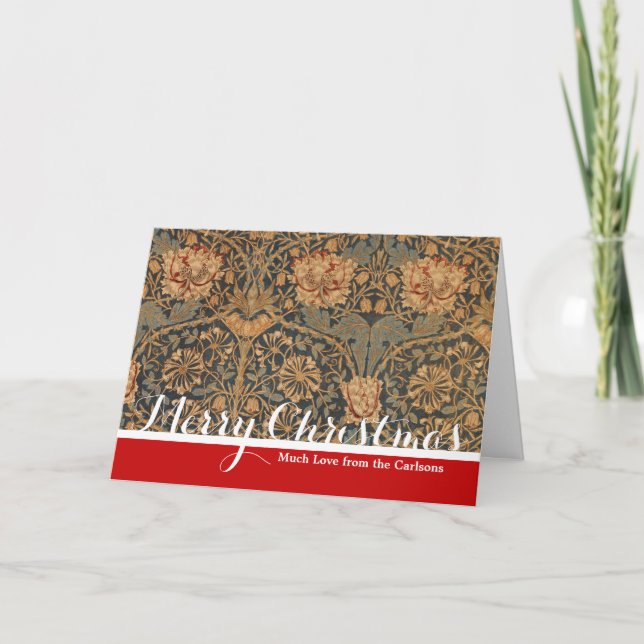 William Morris Honeysuckle Rik Tapet Helgkort (Framsida)