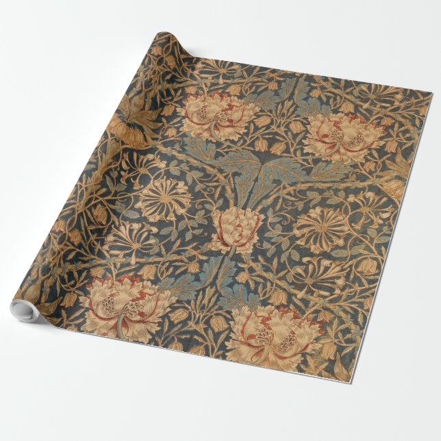 William Morris Honeysuckle Rik Tapet Presentpapper (Utrullad)