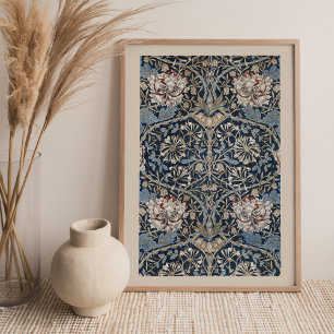William Morris Honeysuckle Tapet Art Print Poster