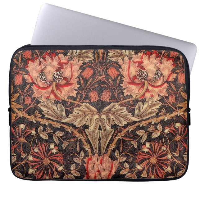 William Morris Honeysuckle Vintage Blommigt Laptop Fodral (Framsidan)